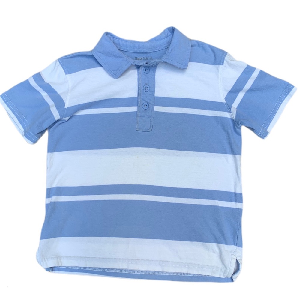Boys blue and white gap polo